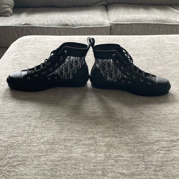 Mens Dior oblique black high top sneaker - Picture 6 of 8
